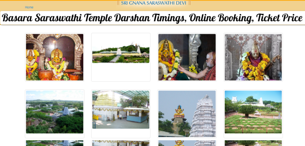 Basara Saraswathi Temple Darshan Timings, Online Booking, Ticket Price