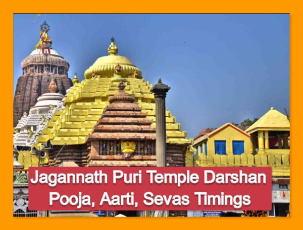 Jagannath Puri Temple Darshan, Pooja, Aarti, Sevas Timings