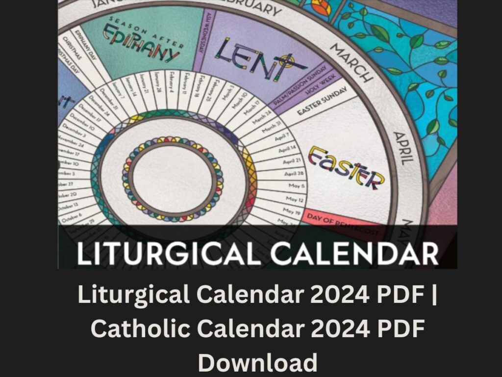 Liturgical Calendar 2024 PDF | Catholic Calendar 2024 PDF Download